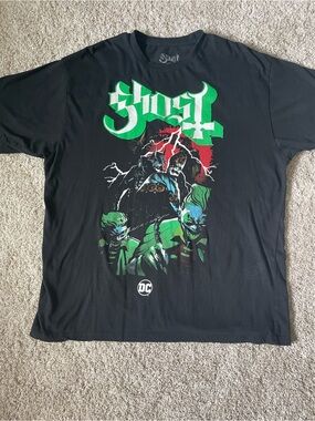 Ghost x DC Black Graphic Band Tee